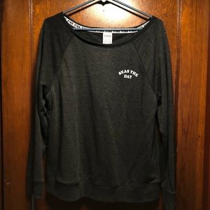 PINK beach sweatshirt - open back